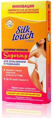 Шугаринг - полоски для зоны бикини и подмышек Silk Touch Sugaring 16шт – фото 1