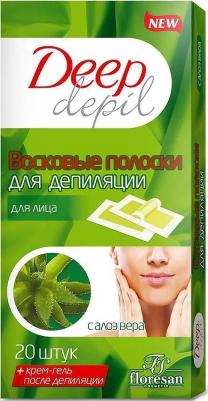 Восковые полоски Deep Depil для лица c алое вера – фото 5