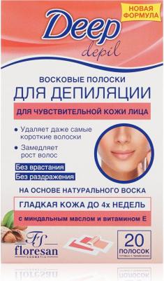 Восковые полоски для депиляции Deep Depil для чувствительной кожи лица 20 полосок – фото 3