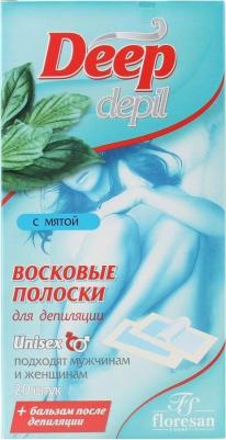 Восковые полоски UNISEX для депиляции с мятой, DEEP DEPIL, 20 шт – фото 6