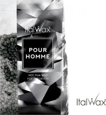 Воск для депиляции горячий, пленочный Италвакс Pour Homme 1кг – фото 3