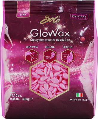 Воск горячий (пленочный) Solo Glowax Cherry Pink Вишня гранулы 400 гр