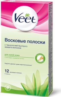 Полоски (Вит) восковые для сухой кожи с маслом папайи 12 шт – фото 2