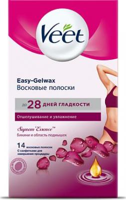 Полоски восковые Вит для зоны бикини и подм. Suprem Essence с ароматом розы и маслами 14 шт – фото 3