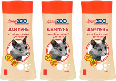 Шампунь для кошек против блох и клещей, 250 мл
