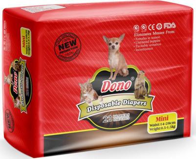 Подгузники для животных PET DIAPER одноразовые впитывающие размер Mini, 22шт – фото 2