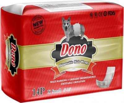 Пояса Male Pet Diaper одноразовые впитывающие для кобелей размер XS, 14шт