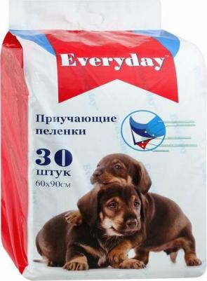 Пеленки впитывающие гелевые для животных 30 штук 60х90 см