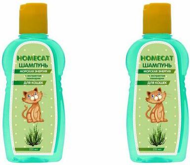 Шампунь для кошек для усиления окраса шерсти, экстракт ламинарии, морской, 220 мл – фото 2