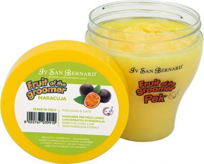 Маска Fruit of the Grommer Maracuja Mask for Long Coat восстанавливающая с протеинами для длинной шерсти животных 250 мл – фото 6