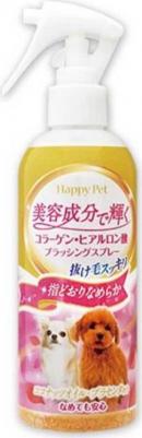 Спрей для собак и кошек Premium Pet Japan против колутнов с функцией усилнения блеска шерсти с коллагеном 220 мл – фото 1