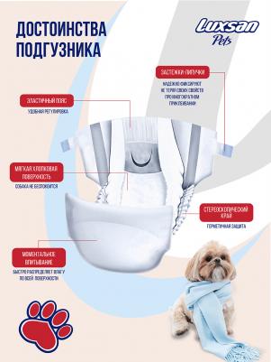 Подгузники для кошек и собак размер XS на вес 2-4 килограмма – фото 3