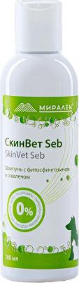 Шампунь со скваленом и фитосфингозином СкинВет Seb, 200 мл