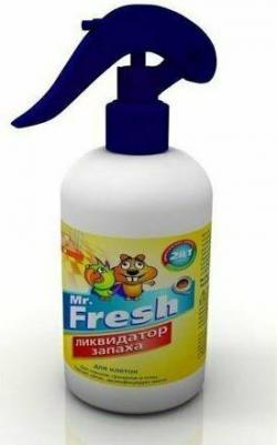 Ликвидатор запаха для клеток птиц и грызунов Expert 2 в 1, спрей, 200мл – фото 4