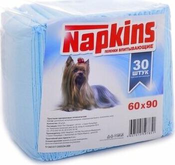 пеленки впитывающие пелёнки с целлюлозой для собак 60х90 (30 шт) – фото 2