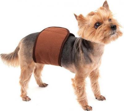 Пояс для кобелей многоразовый впитывающий (коричневый) 4660020607359 – фото 6