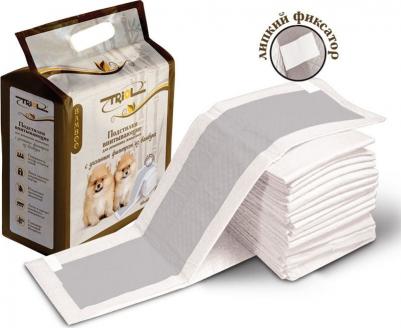 Подстилки с угольным фильтром из бамбука впитывающие на липучках 4680265015856 – фото 1