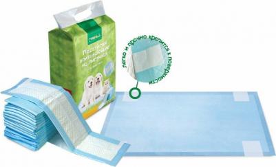 Подстилки впитывающие на липучках, (уп.12шт.) – фото 1