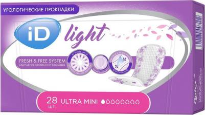 iD Light Ultra Mini / АйДи Лайт Ультра Мини - урологические прокладки для женщин, 28 шт