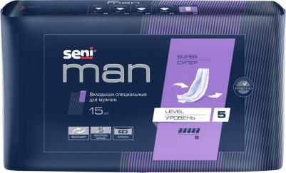 Man Super Level 5 / Мен - урологические вкладыши для мужчин, 15 шт