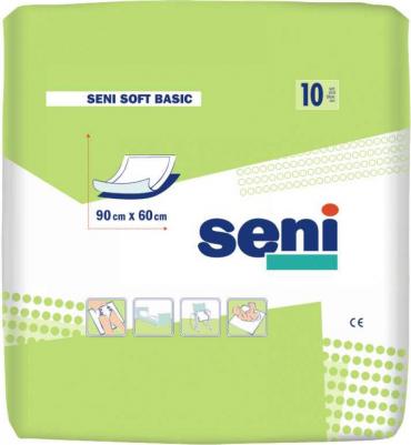 Пеленка одноразовая Soft Basic 90 x 60 cм, 10 шт – фото 1