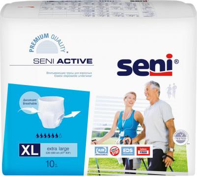 Впитывающие трусы Active Normal Extra Large, 4 размер, 120-160см, 10шт – фото 6