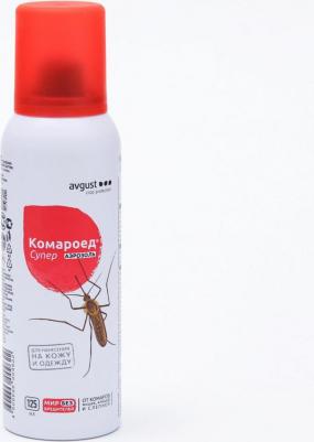 Репеллент Комароед супер от комаров аэрозоль 125мл (4 шт.) – фото 1