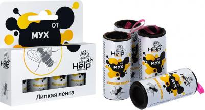 Липкая лента HELP от мух, 4 шт – фото 2
