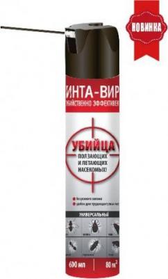 Аэрозоль универсальный "Интавир" от летающих и ползающих насекомых, 600 мл – фото 2