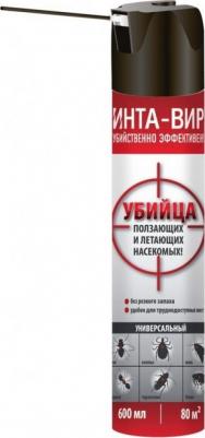Аэрозоль универсальный "Интавир" от летающих и ползающих насекомых, 600 мл – фото 4