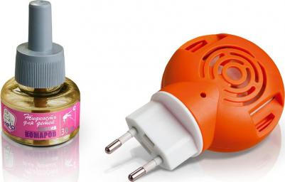 Комплект для детей: фумигатор + жидкость от комаров для детей, без запаха, 30 ночей – фото 1