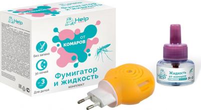 Комплект для детей: фумигатор + жидкость от комаров для детей, без запаха, 30 ночей – фото 4