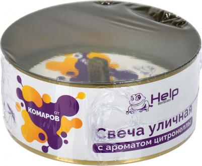 Свеча уличная от комаров с ароматом цитронеллы (в жестяной банке) – фото 3