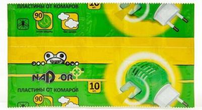 Пластина для фумигатора от комаров ITM 003P, 70 г, 90 ночей, 10 шт., зелeный