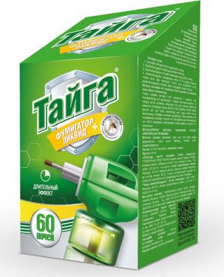 Комплект фумигатор и жидкостной наполнитель от комаров "Тайга" 60 ночей, 30 мл – фото 5