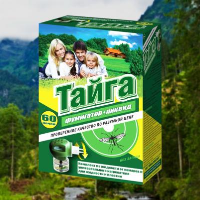 Комплект фумигатор и жидкостной наполнитель от комаров "Тайга" 60 ночей, 30 мл – фото 10