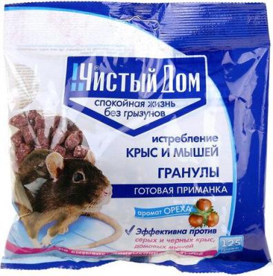 Гранулы от крыс и мышей с запахом ореха, Пак. 125 г – фото 3