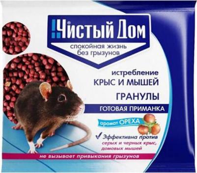 Гранулы от крыс и мышей с запахом ореха, Пак. 125 г – фото 4