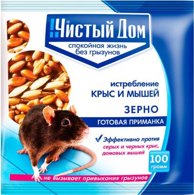 Приманка от крыс и мышей Форэт зерновая пакет 100 г – фото 2