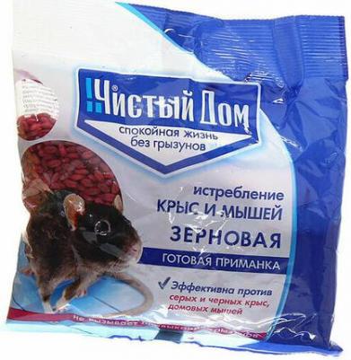 Приманка, от крыс и мышей, зерновая, 200 г – фото 1