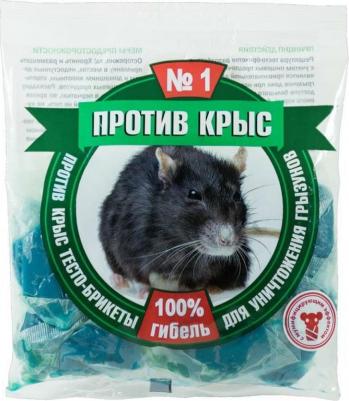 Средство для уничтожения грызунов "Против крыс", тесто-брикеты, 200 грамм – фото 6
