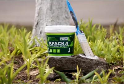 Краска (побелка) садовая для защиты деревьев акриловая 4 кг – фото 1