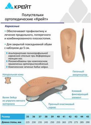 СК-150 Полустельки ортопедические 39 размер