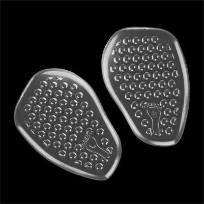 Полустельки для обуви из силикона, с протектором, пара, цвет прозрачный – фото 1