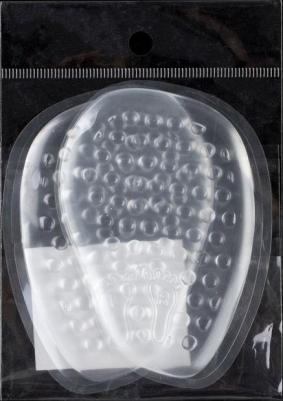 Полустельки для обуви из силикона, с протектором, пара, цвет прозрачный – фото 3