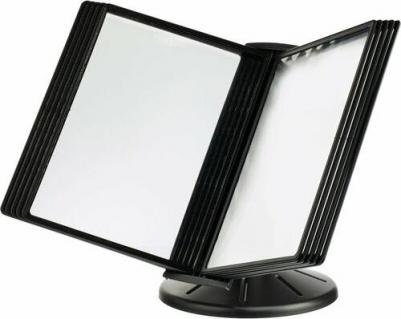 Демосистема настольная А4 вращающаяся 10 панелей черного цвета – фото 2