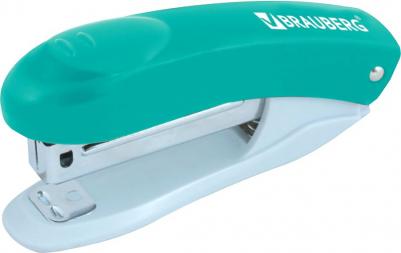 Степлер №10 Original, до 12 листов, c антистеплером, бирюзовый (6 шт.)