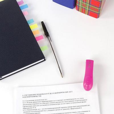 Степлер №10 "Original", до 12 листов, c антистеплером, розовый, 227767 – фото 3