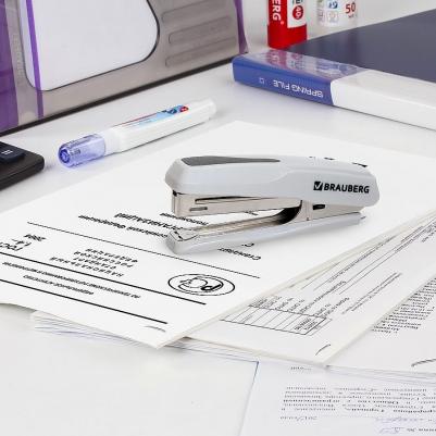 Степлер №10 "Super", до 20 листов, антистеплер, серый, 229083 – фото 5