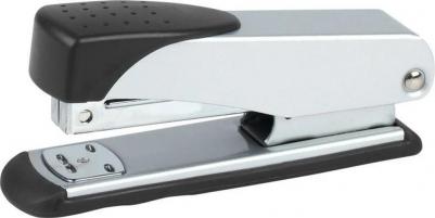 Степлер канцелярский на 25 листов черный/металлик